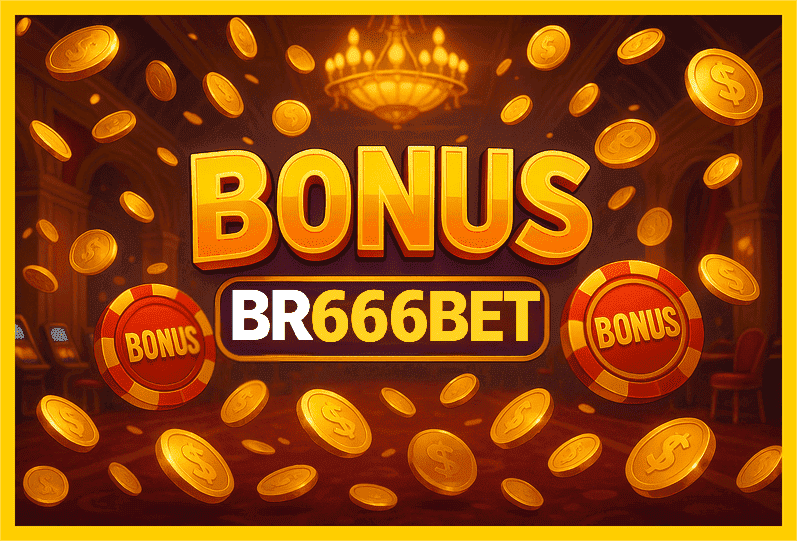 Imagem promovendo bônus BR666BET com recompensas imperdíveis.