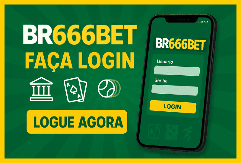 Imagem destacando login seguro na BR666BET para novos usuários
